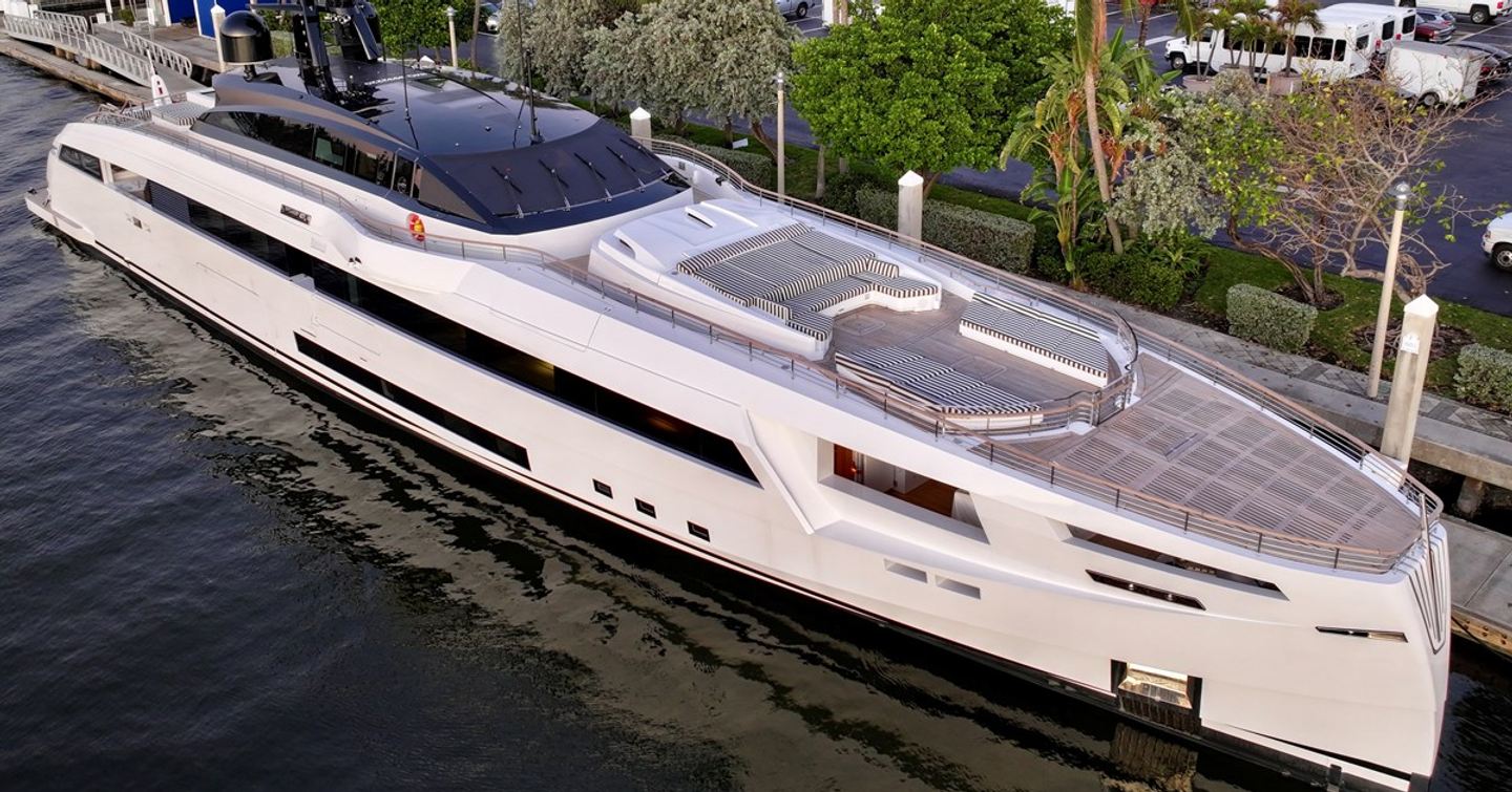 Superyacht Franklie moored 