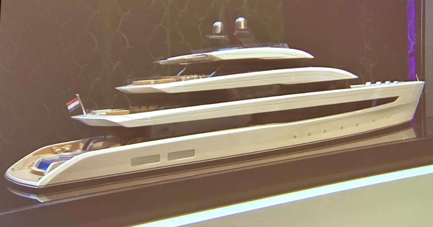 Render of Project Monte Carlo at Monaco Yacht Show press conference