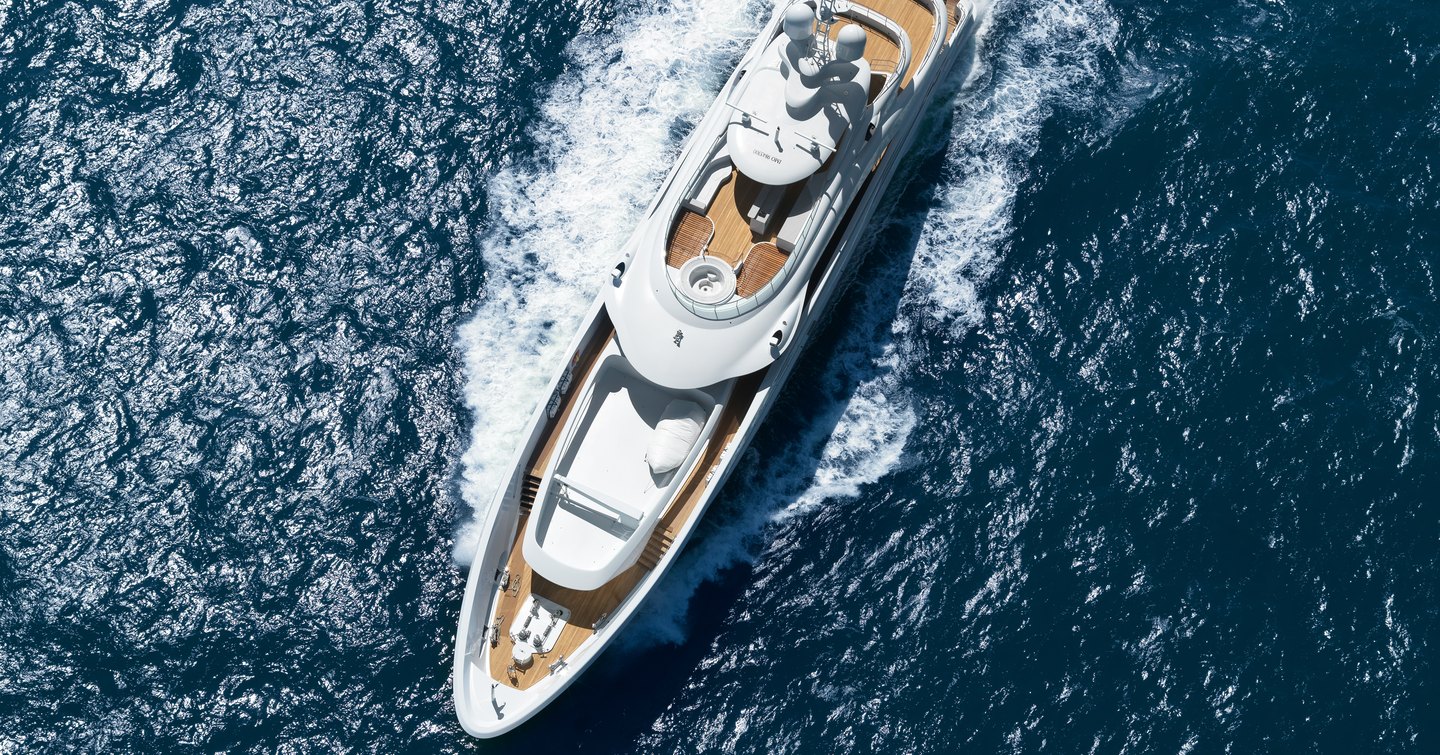  View of Heesen superyacht ARKADIA from above