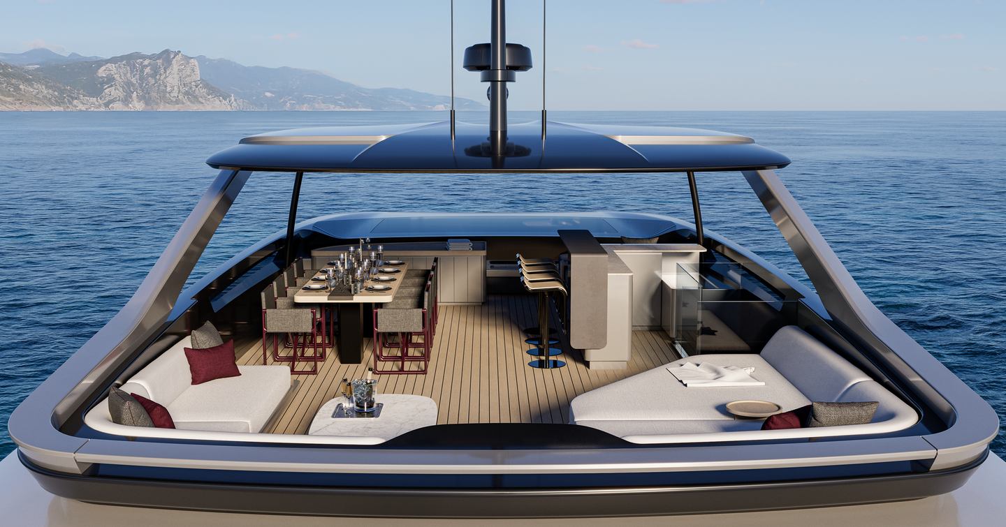 Extra Yachts X106 Fast flybridge area