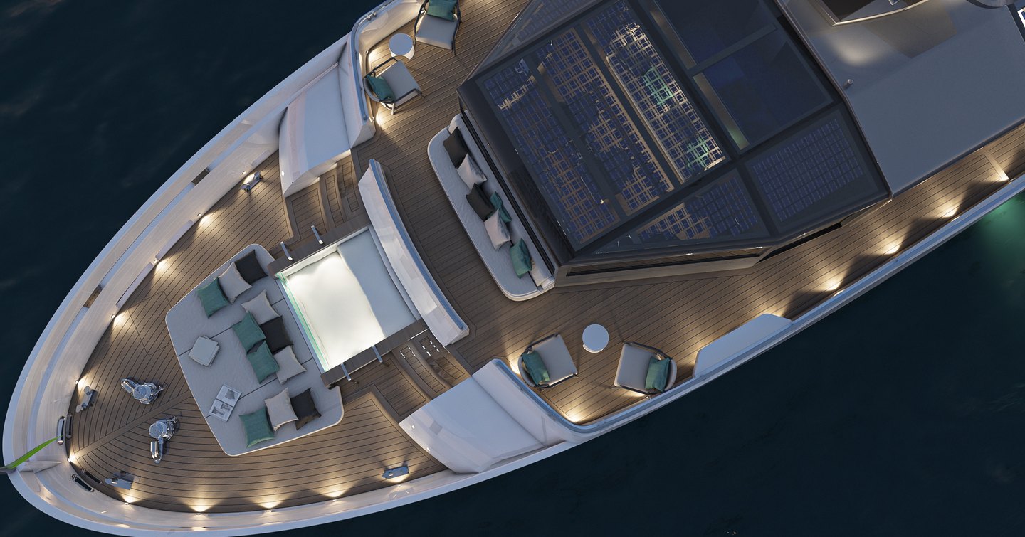 CGI of A115 deck space from above