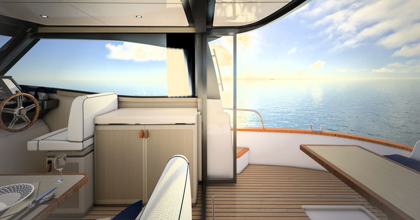 Apreamare 35 Cabin interior and exterior