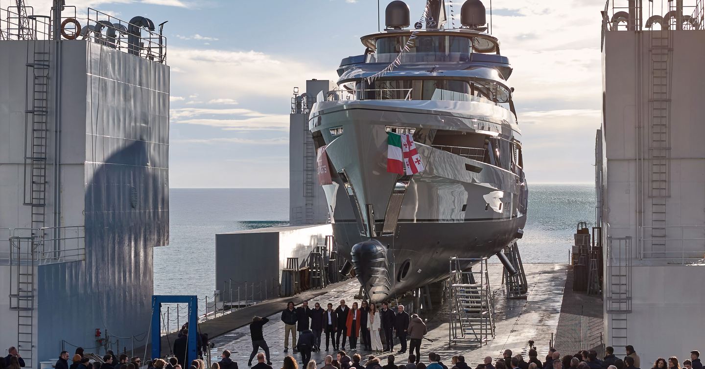Superyacht team at Admiral Panorama 50 Superyacht Spribe launch