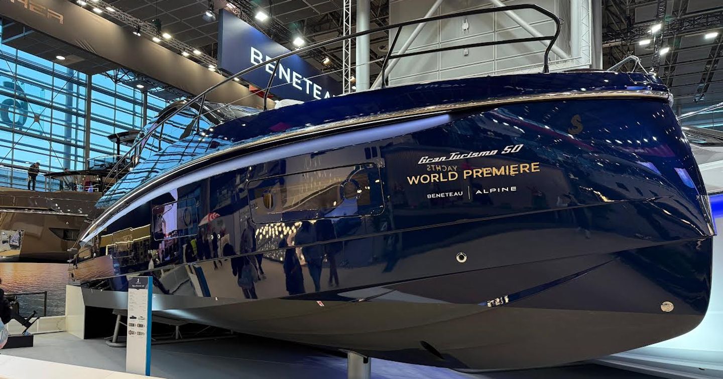 Next-Gen Beneteau Gran Turismo 50 motor yacht at boot Dusseldorf 2026