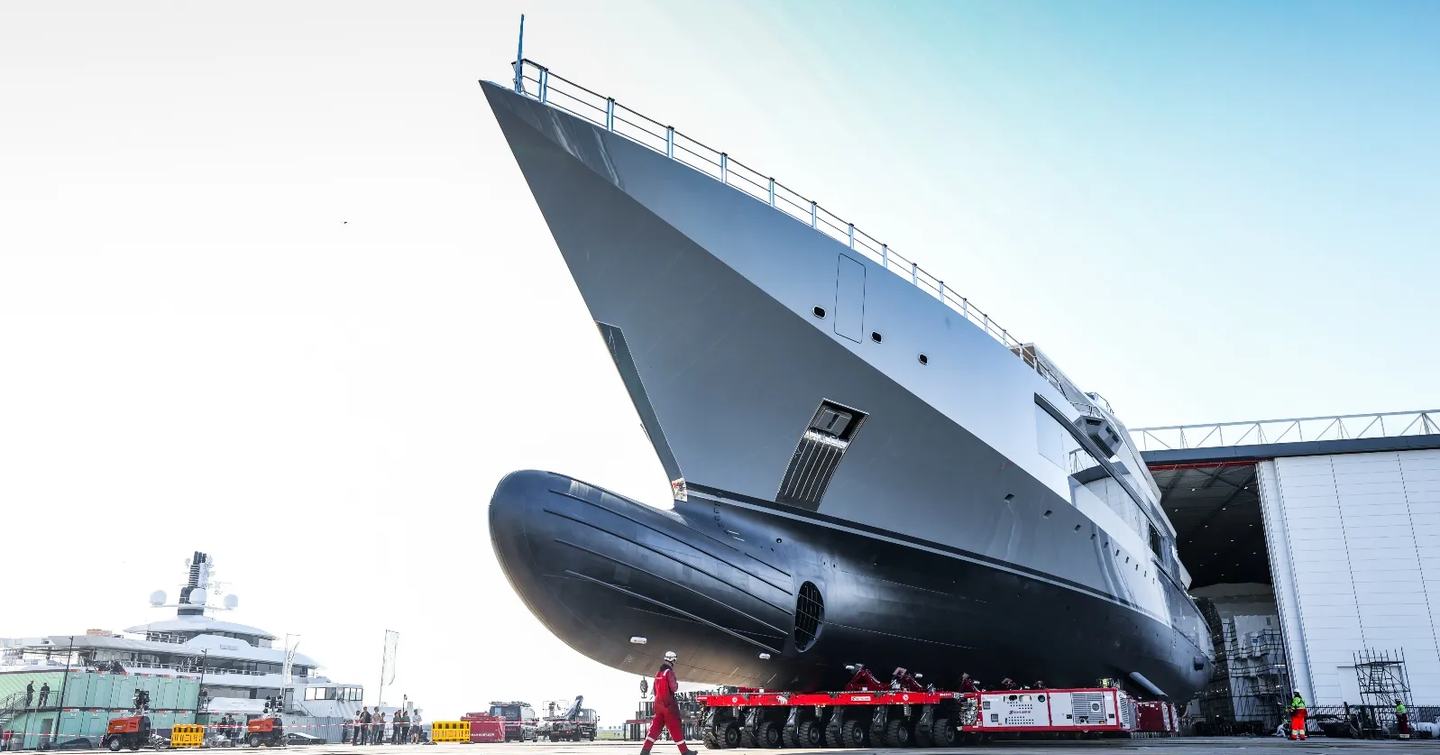 Oceanco superyacht Project 720 being launched