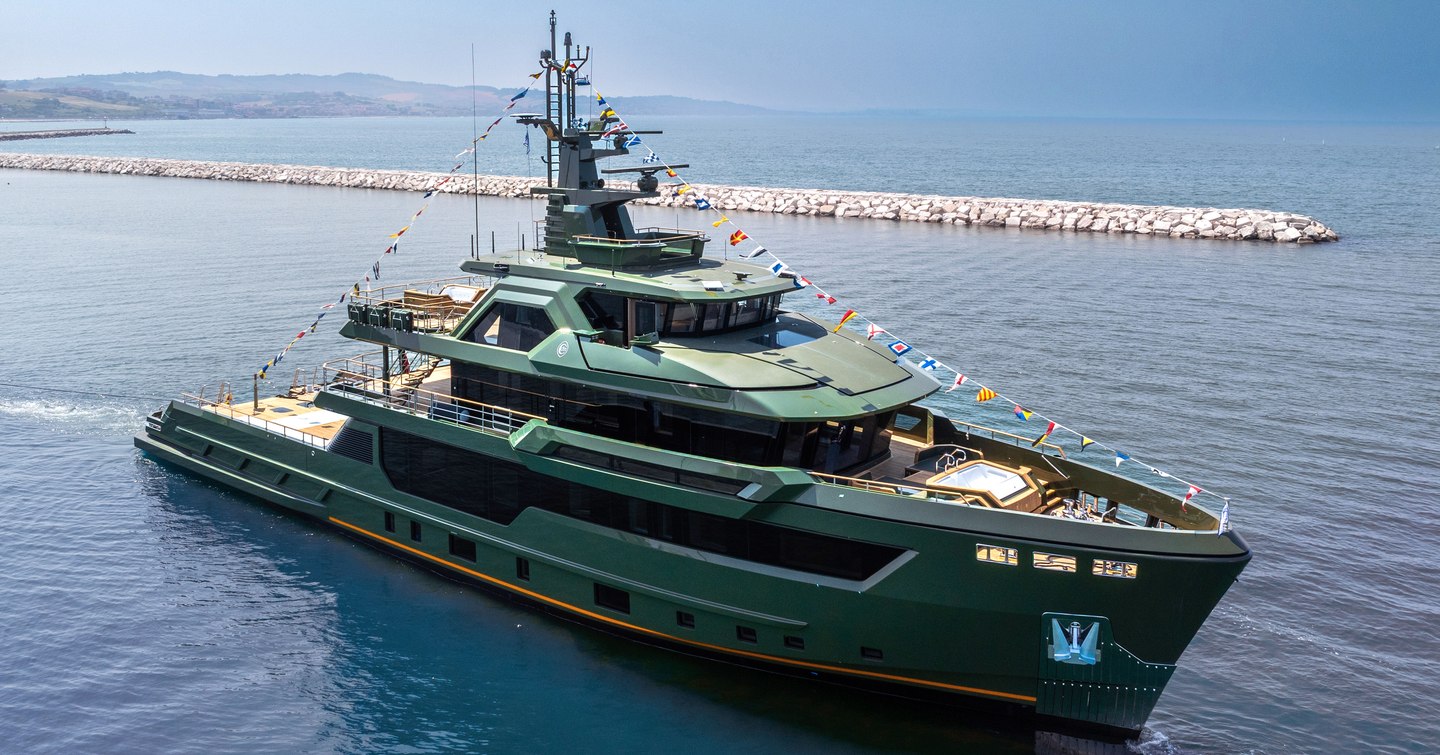 Explorer Yacht Nasiba at launch under way