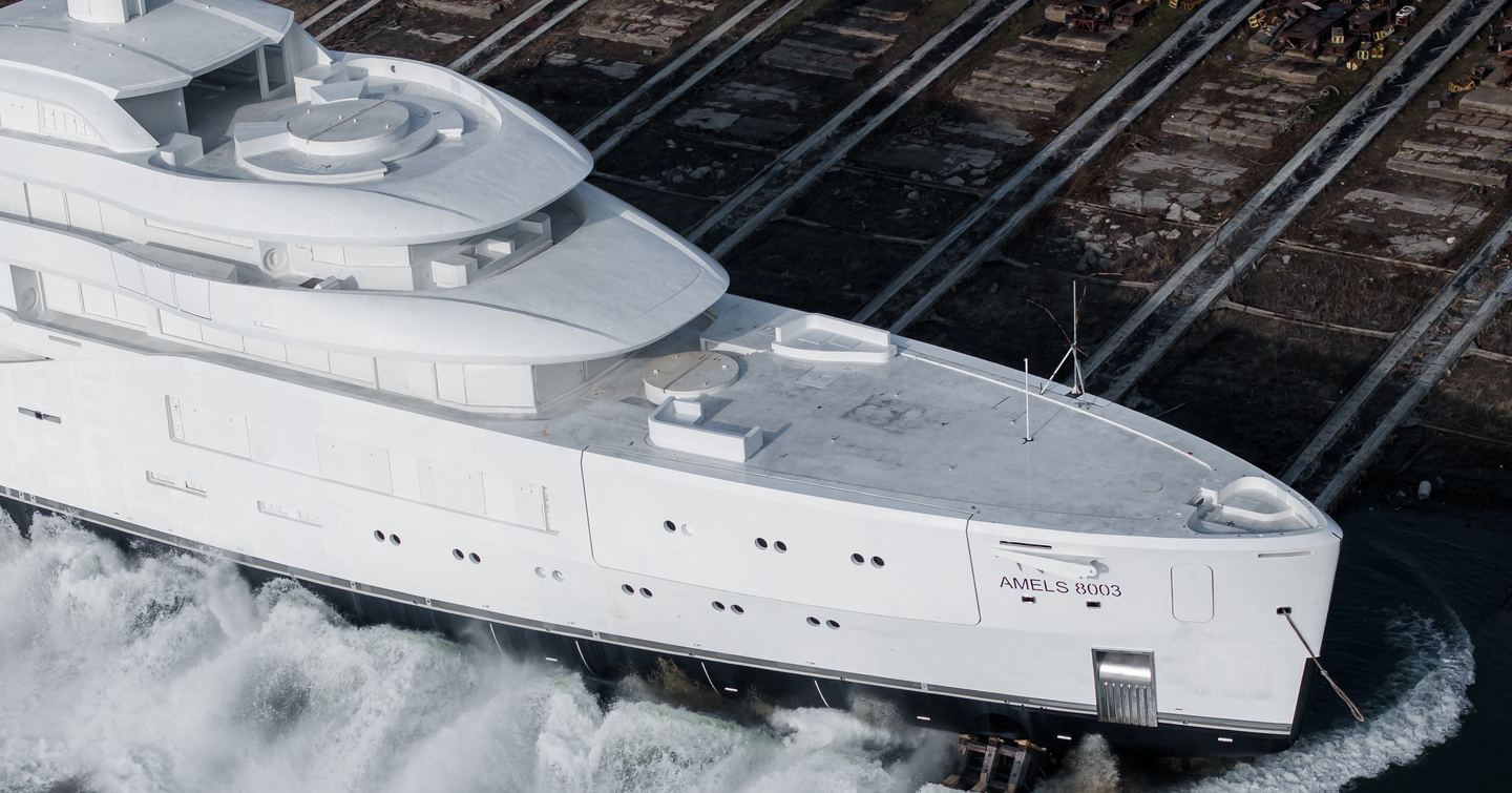 Amels superyacht Project Zurich foredeck close up