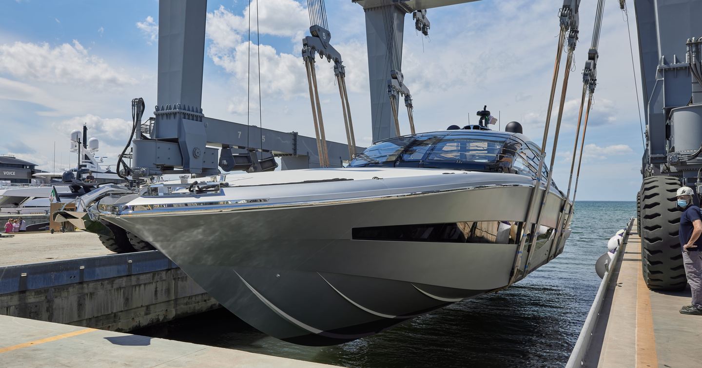 The ISA Super Sportivo 100 GTO was launched at Palumbo Superyachts Ancona shipyard