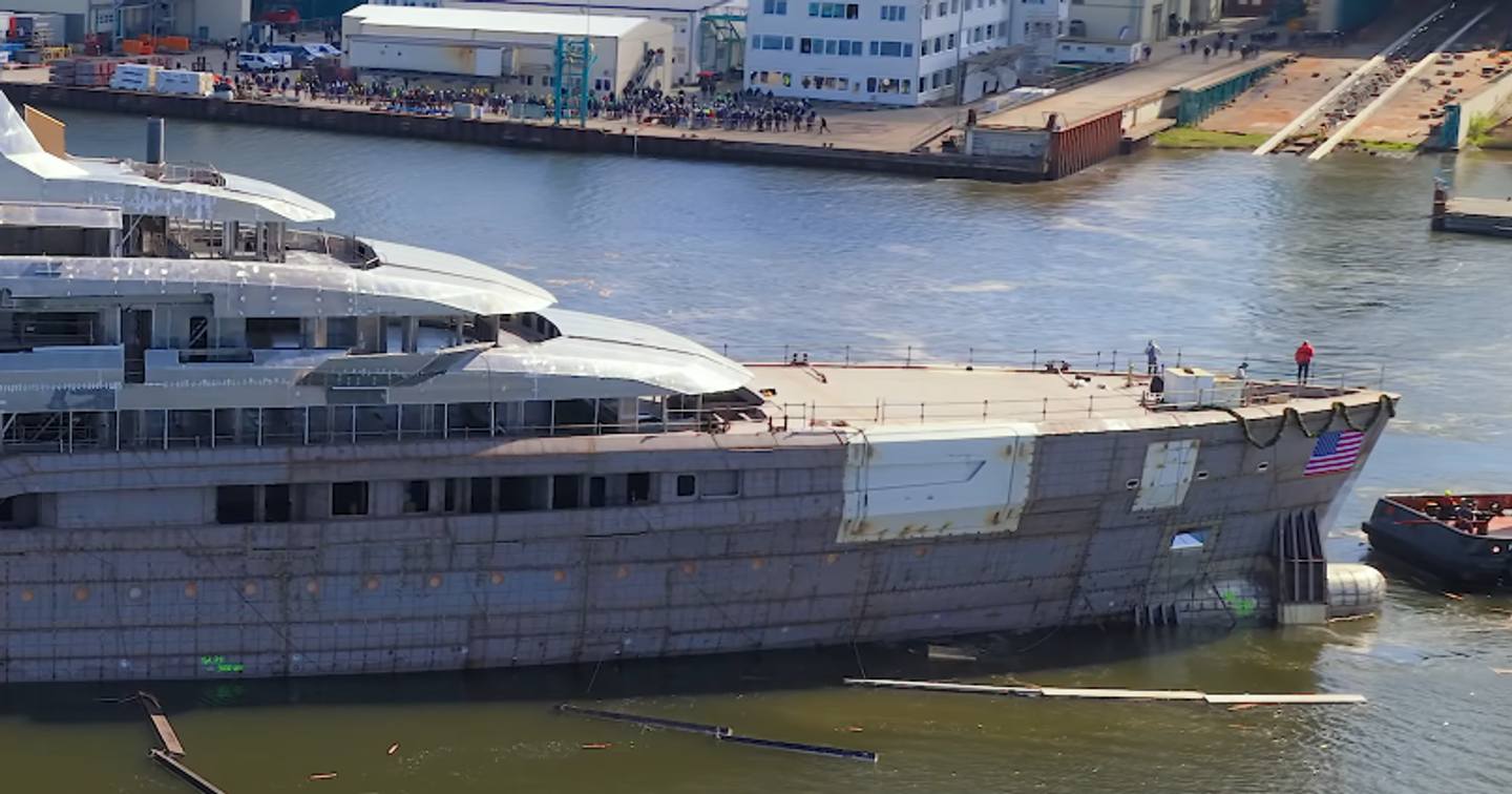 Lürssen Superyacht Project Ziggy foredeck pre-outfitting 