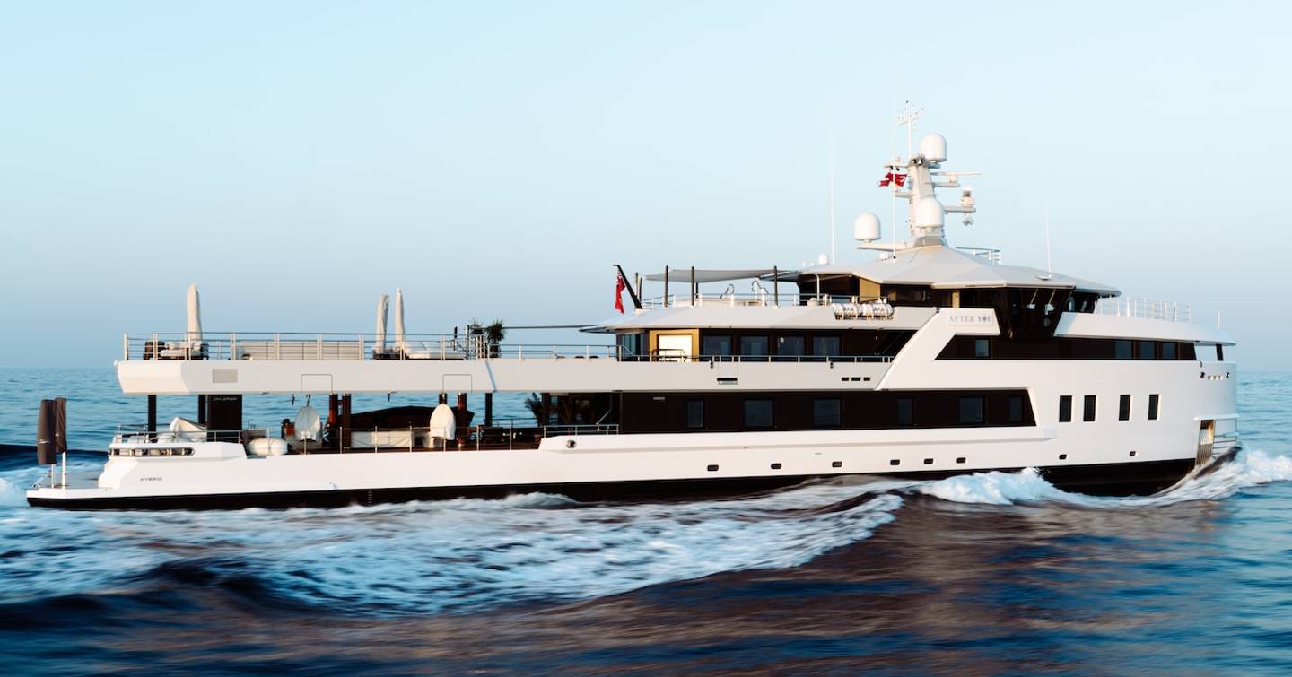 Damen Yachting Xplorer 60 superyacht underway side view