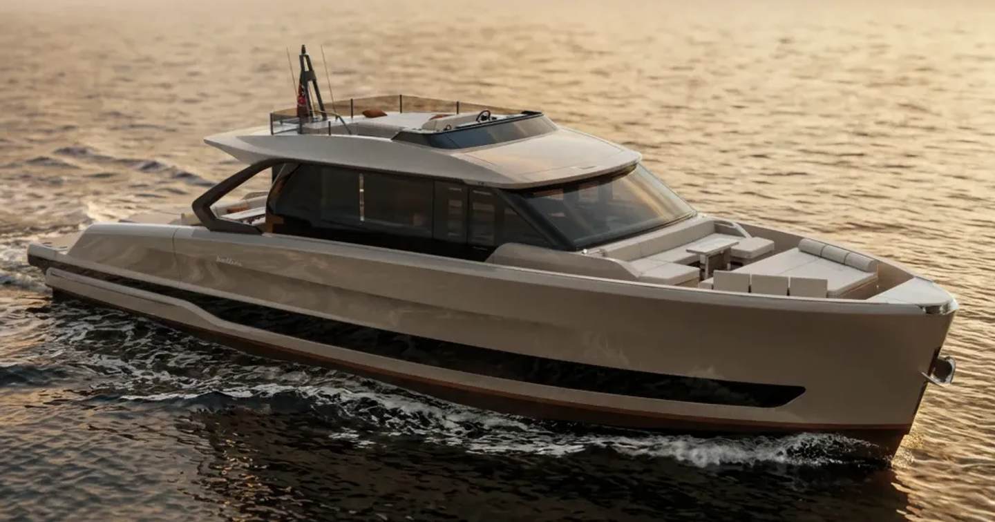 Bellini Yacht Astor 68 rendering under way 