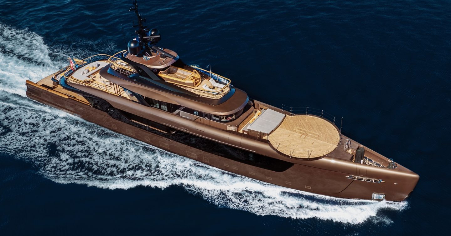 Superyacht RAJA² under way 