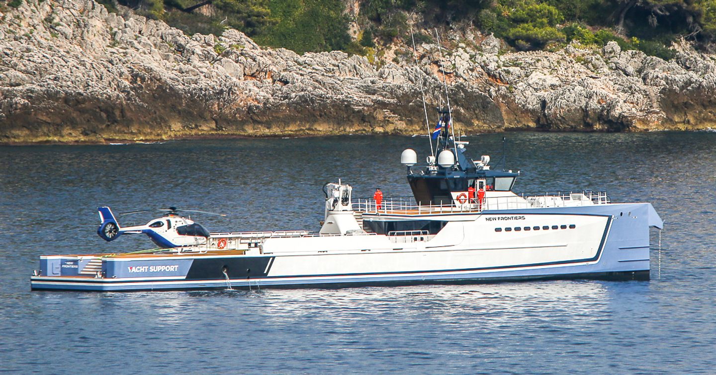 Damen Yachting's Shadow at anchor 