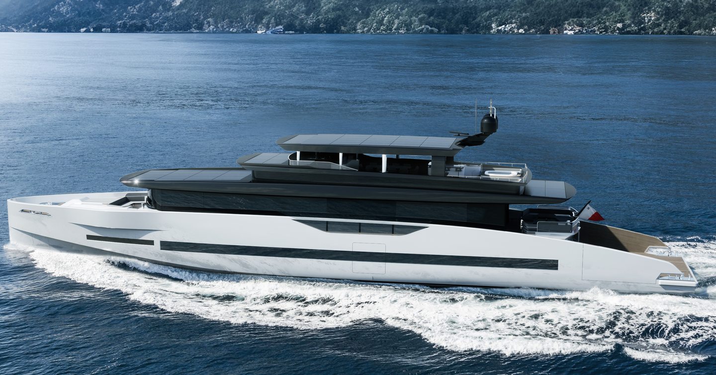 GX Superyachts GX42 RPH yacht underway side view 