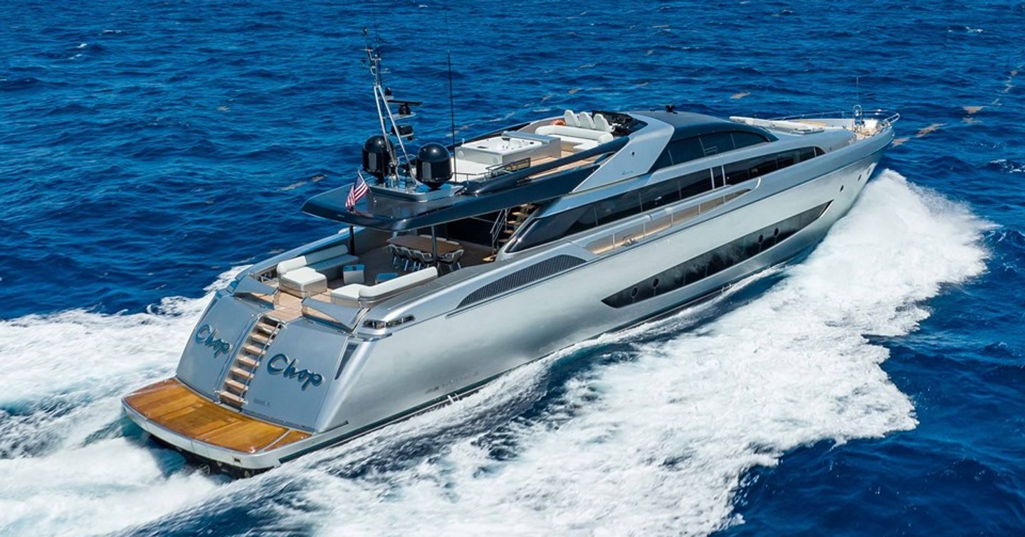 Superyacht Chop Chop under way