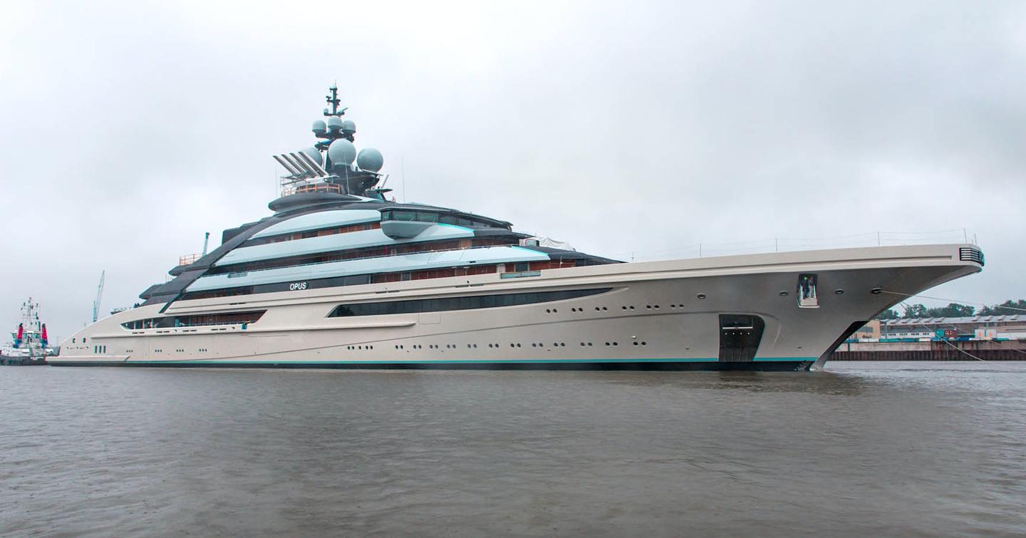 Superyacht Nord docked 