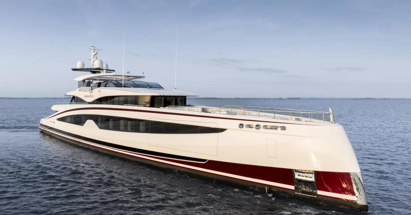 Superyacht SPARTA at sea