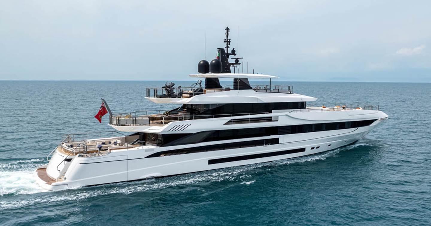 Mangusta Oceano 50 superyacht under way 