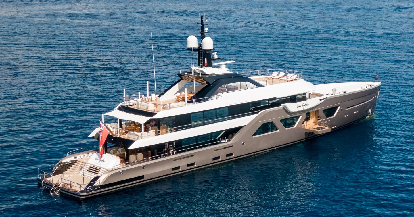 Superyacht COME TOGETHER at sea