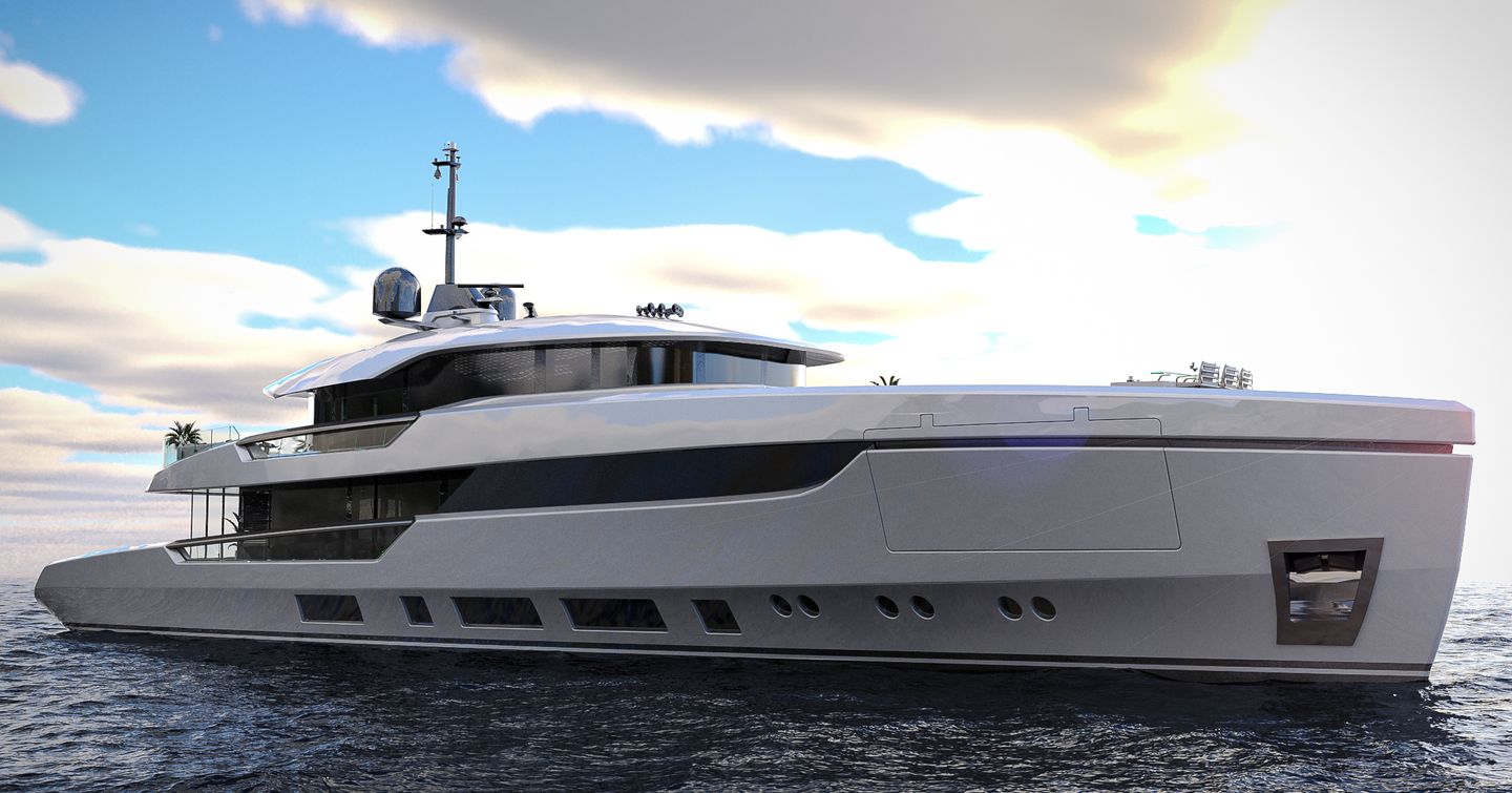 Rendering of Atlantique 43 on water