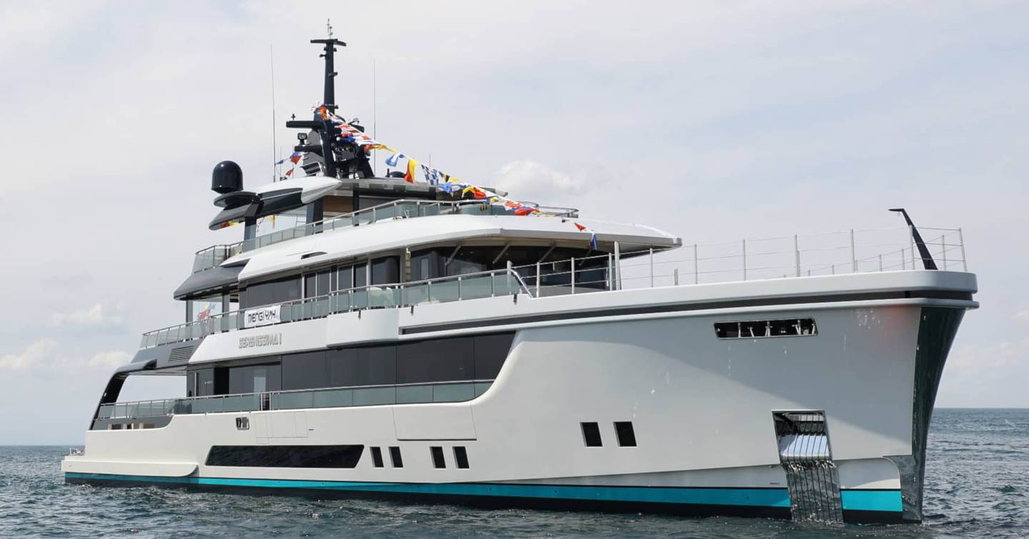 Superyacht Serenissima I at launch