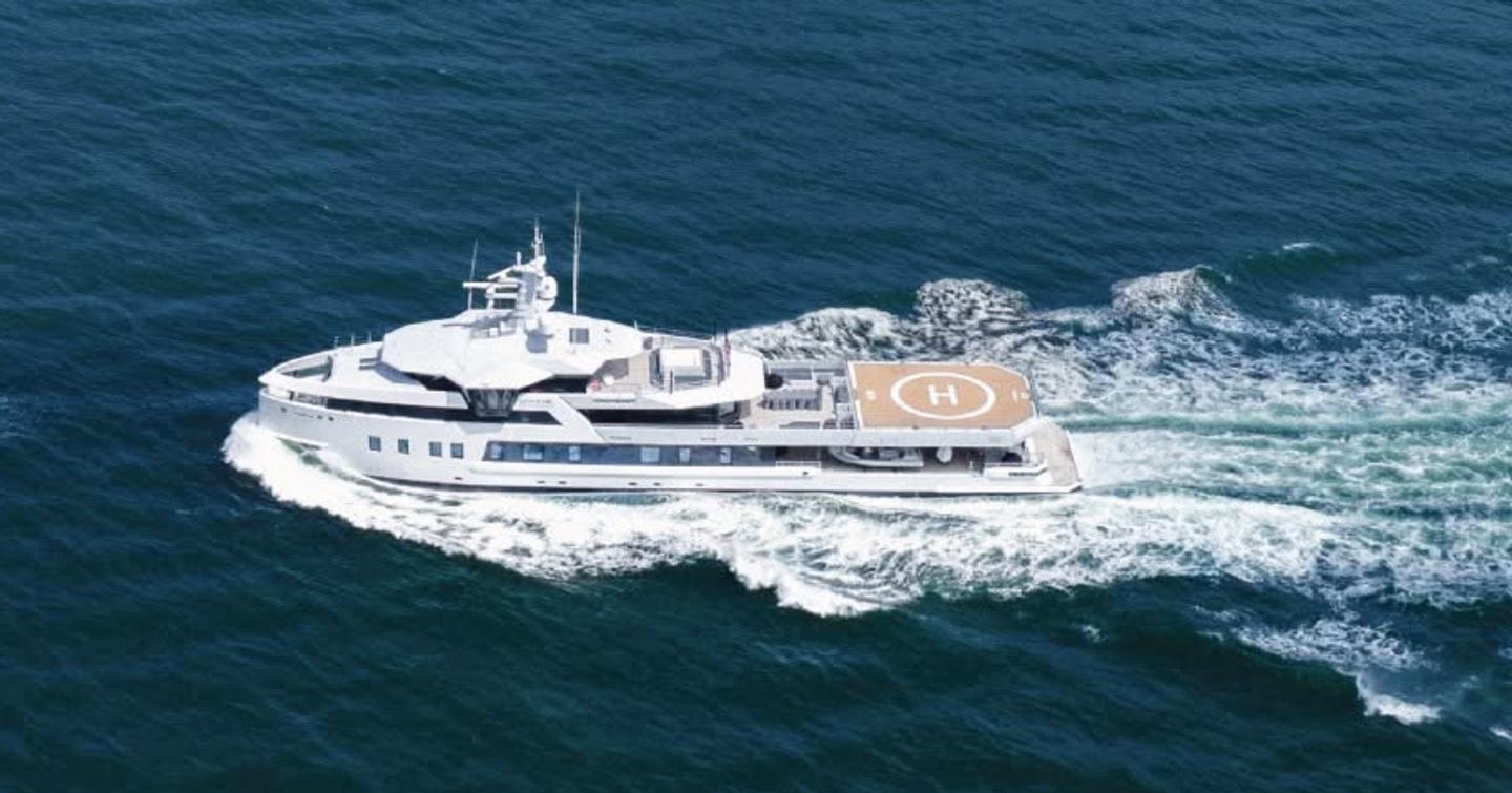 Damen Yachting explorer yacht After You underway at speed 