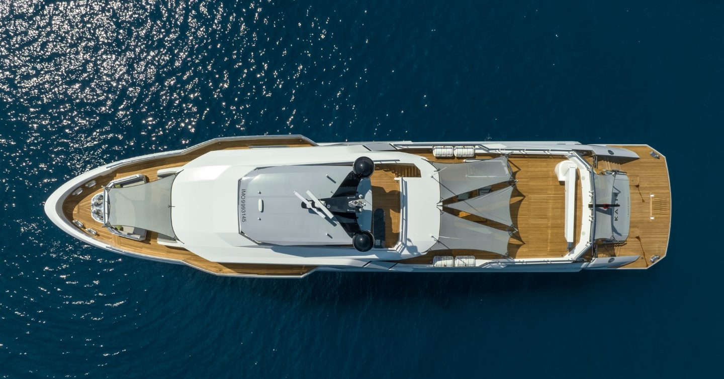 Aerial view of Motor yacht Kasif