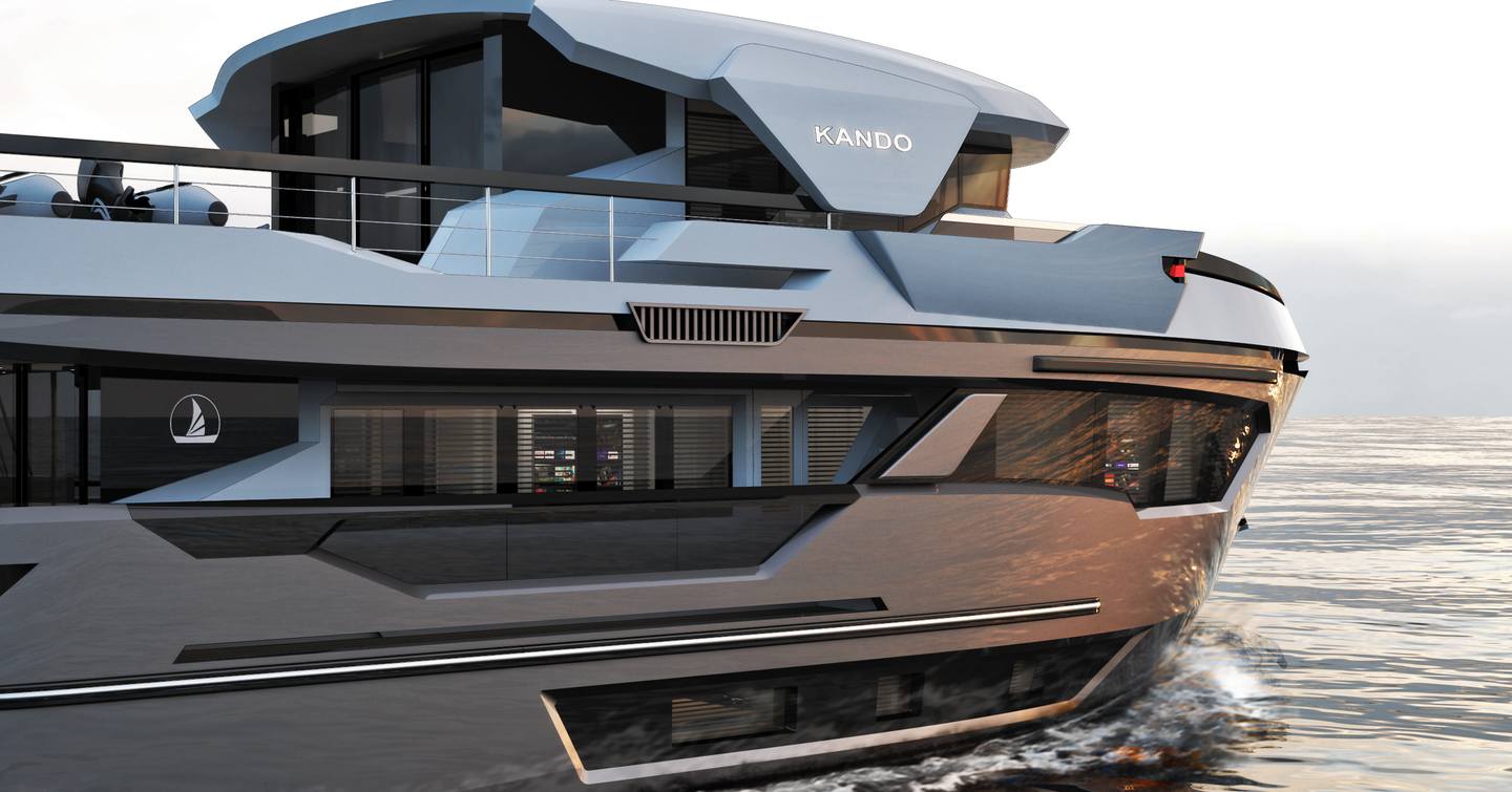 AvA Yachts superyacht V underway bow view 