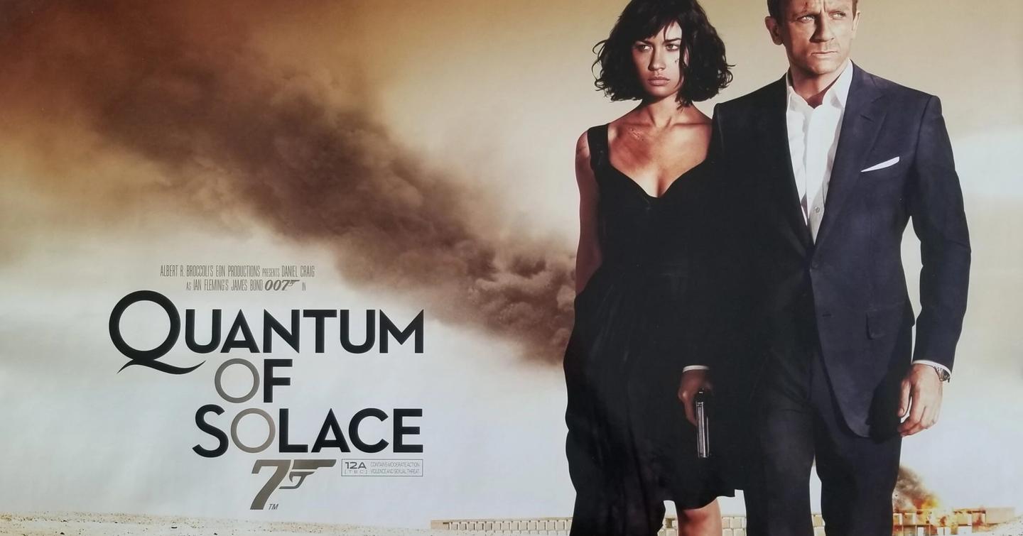 Quantum of Solace 007 movie poster