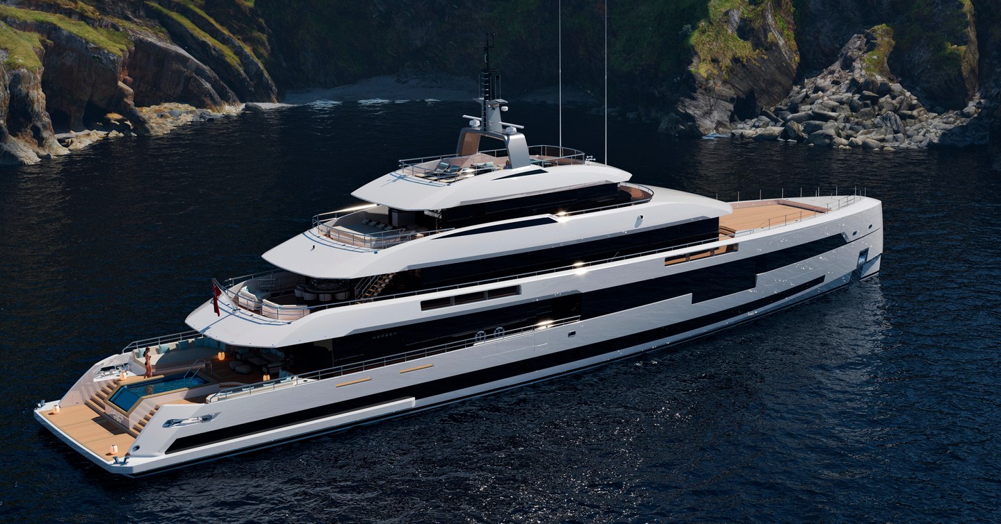 Rendering of Superyacht Project Setteesettanta 