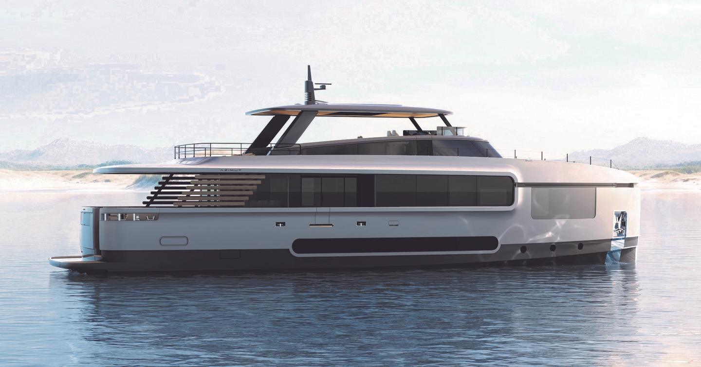 Profile rendering of Azimut Magellano 27M