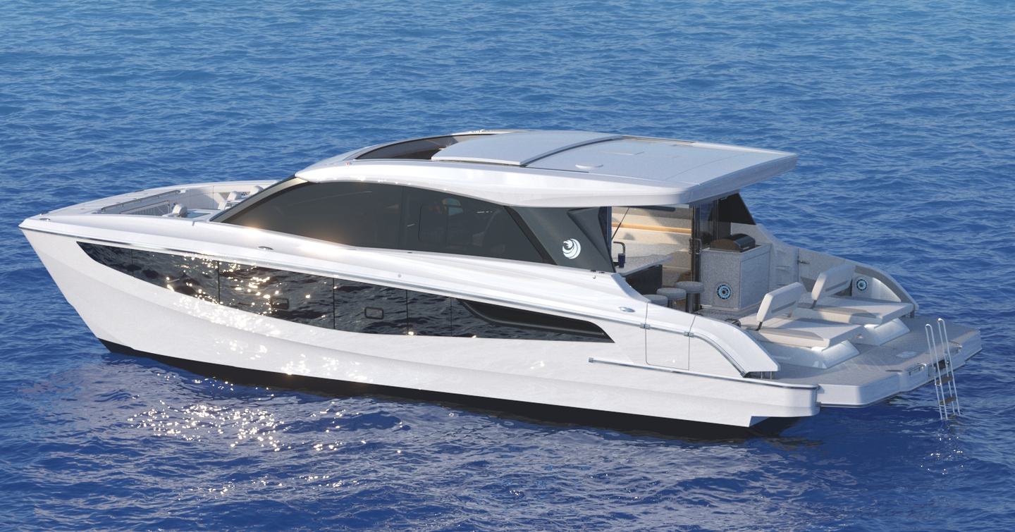 Aquila 46 Coupé  catamaran at anchor 