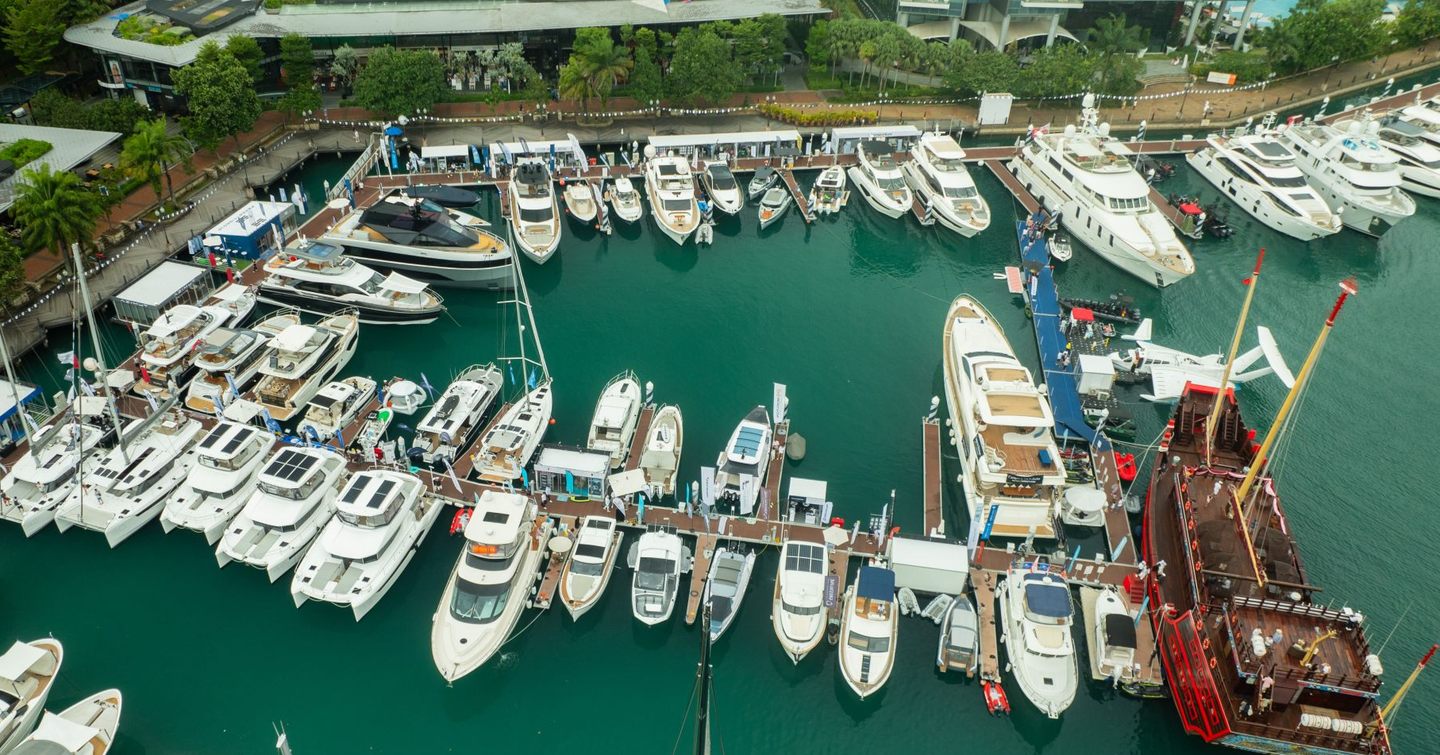 Elevated view of ONE°15 Marina Sentosa Cove