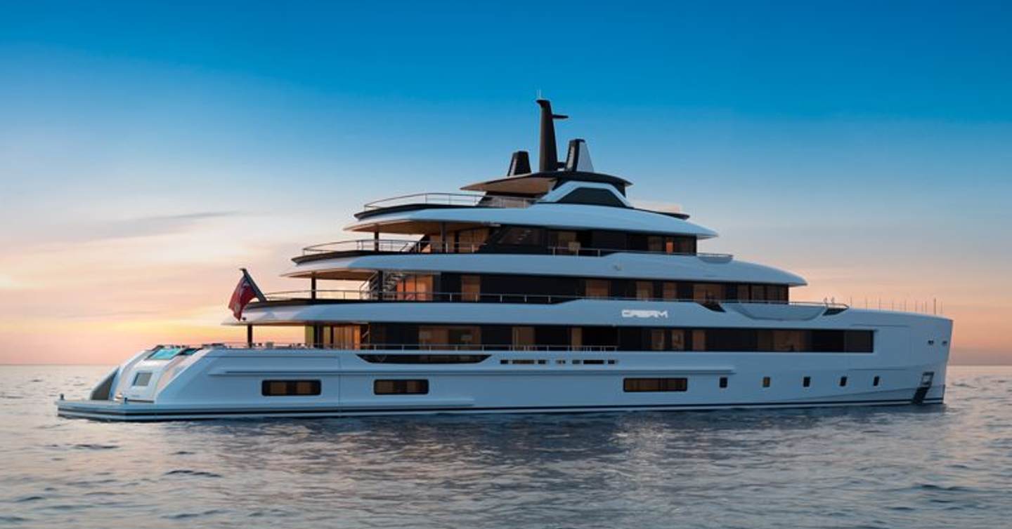 Rendering of superyacht Project Dream 