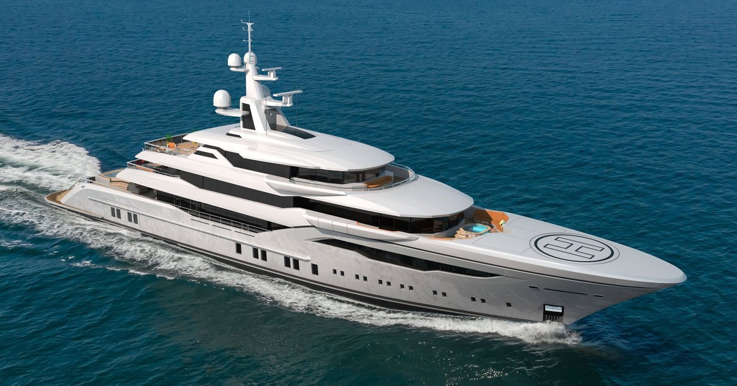 Bilgin 243 superyacht under way