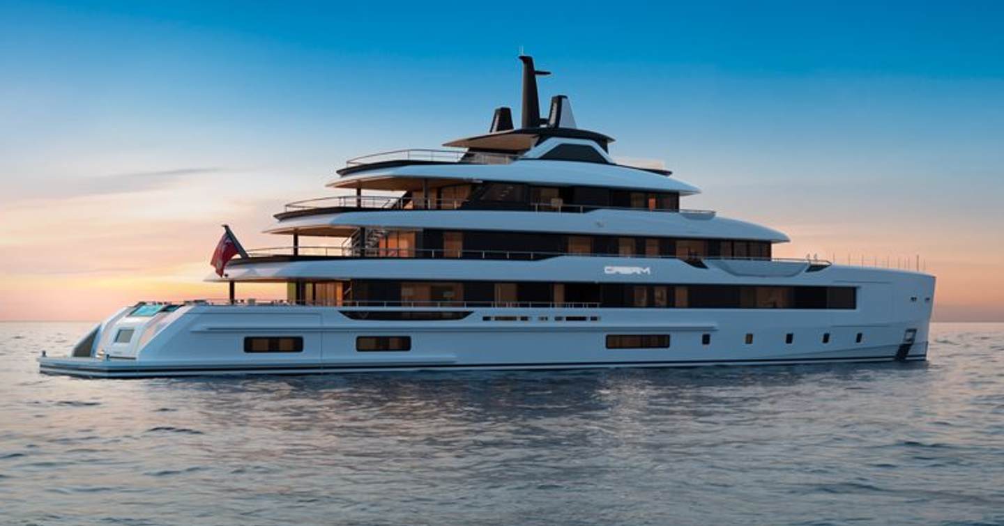 Rendering of Tankoa superyacht Project Dream