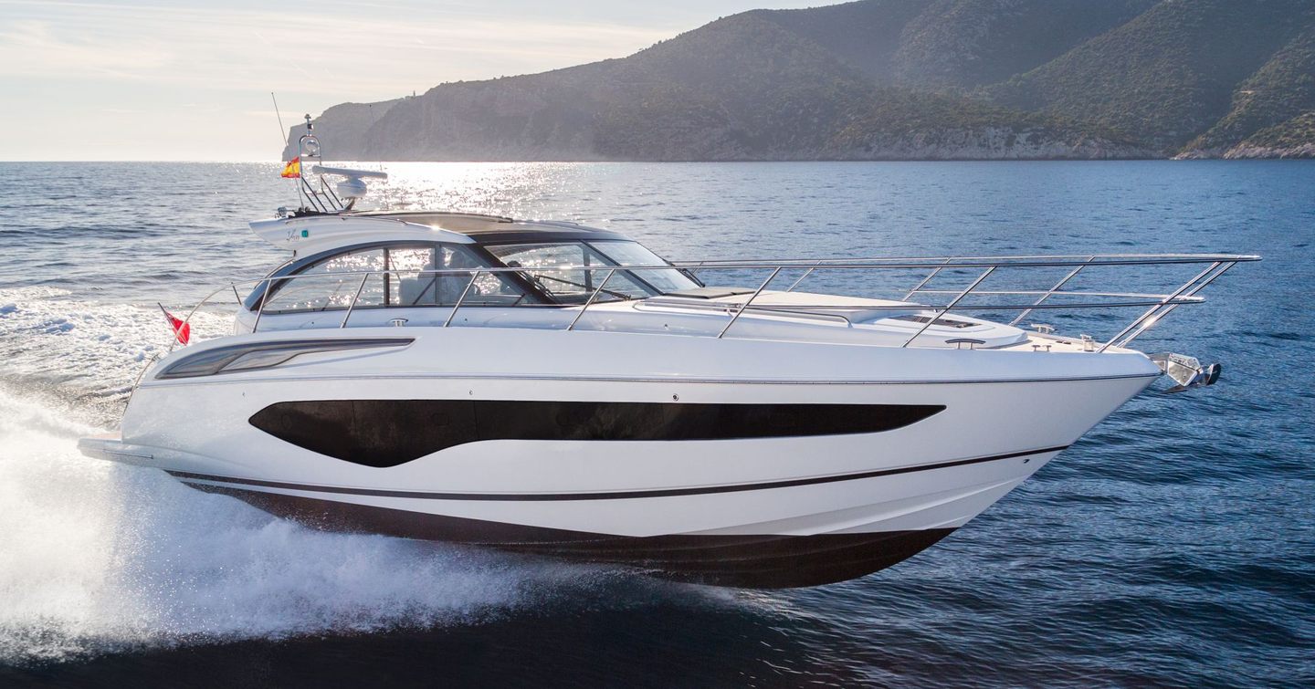 Princess V50  motor yacht under way 