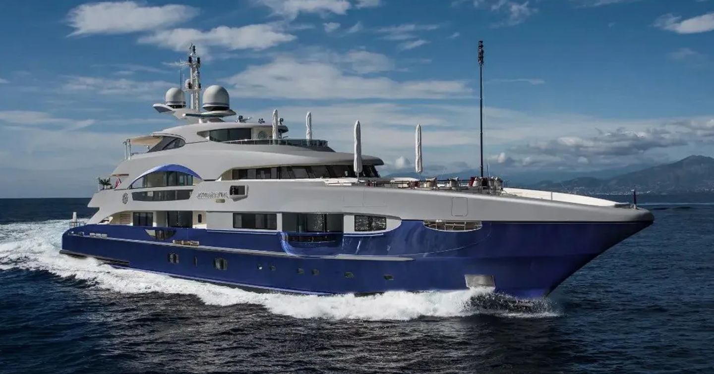 Heesen superyacht AFTER YOU showing its starboard side at sea