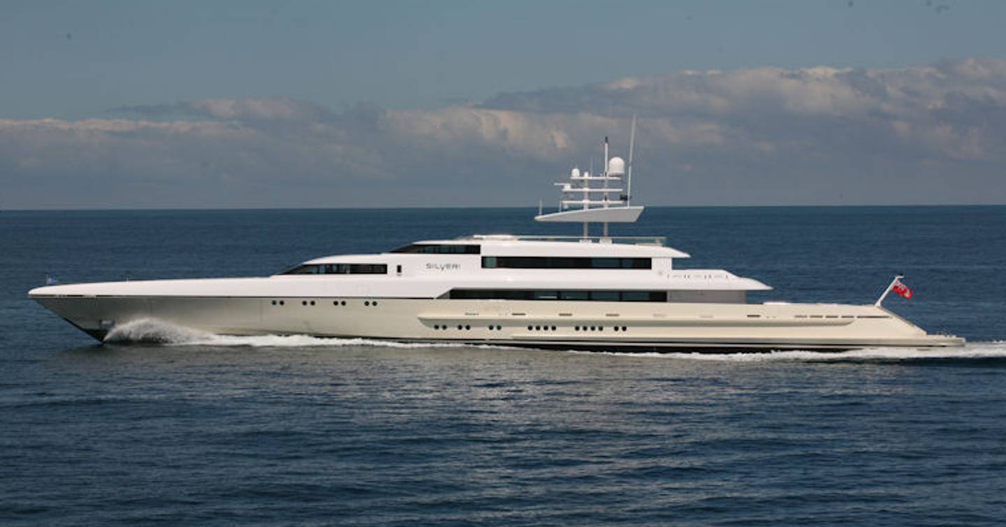 superyacht CAPRICORN port side on water 