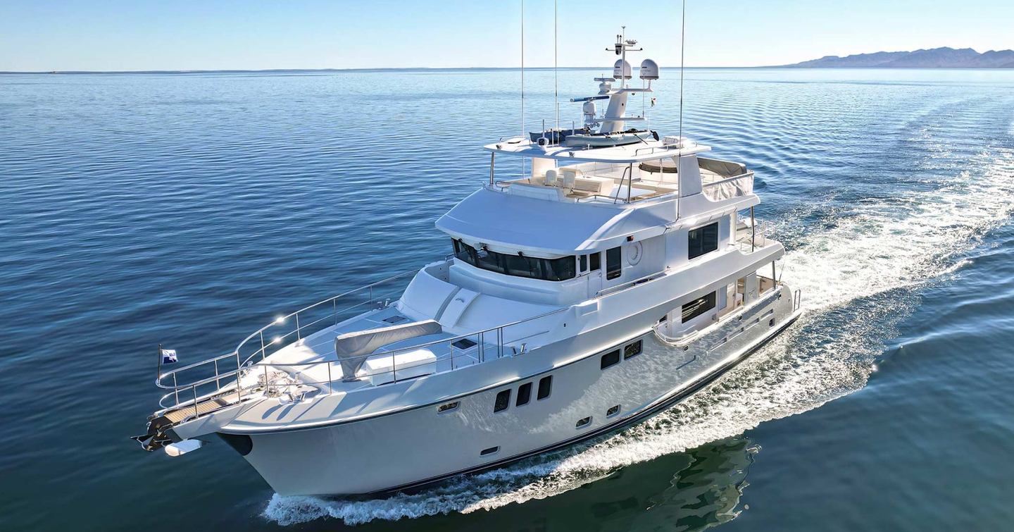 Nordhavn 80 Motor Yacht under way 