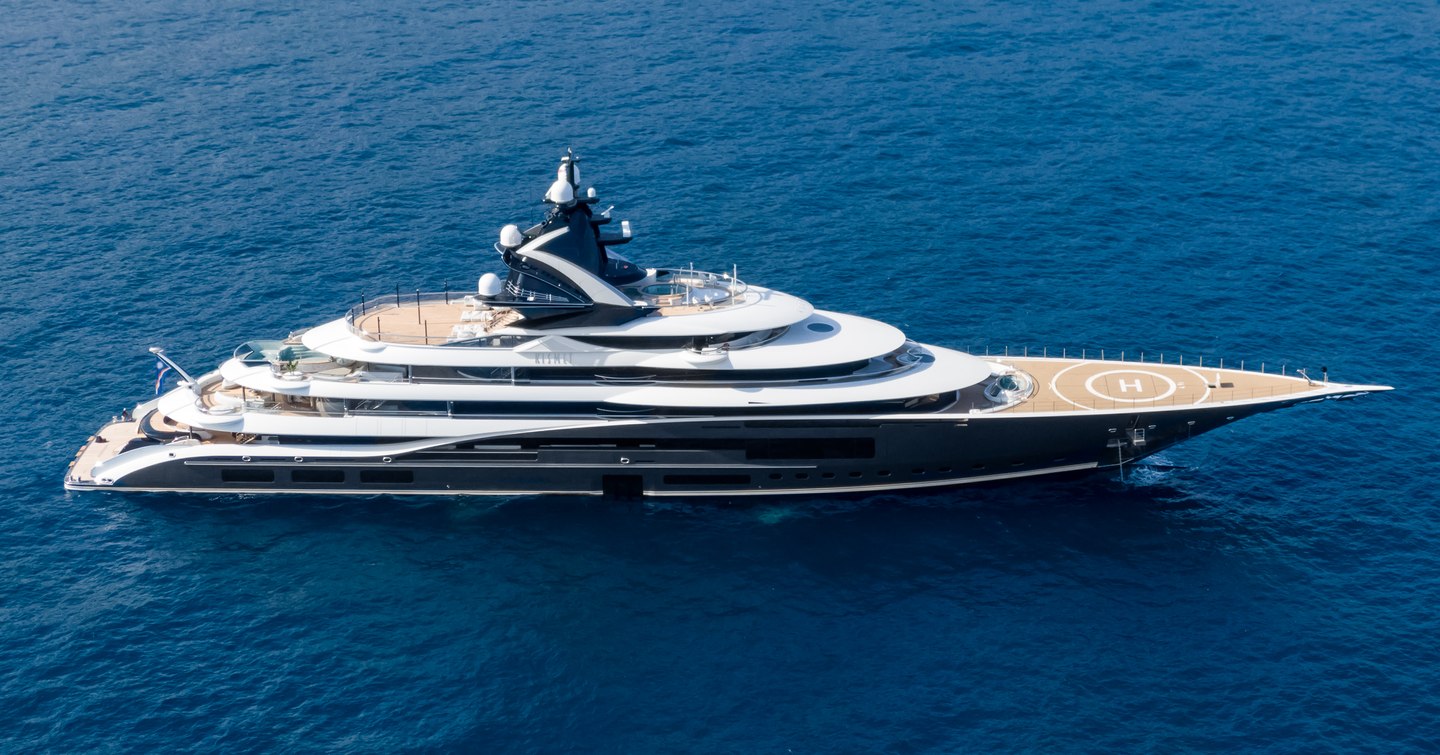 Superyacht KISMET at sea