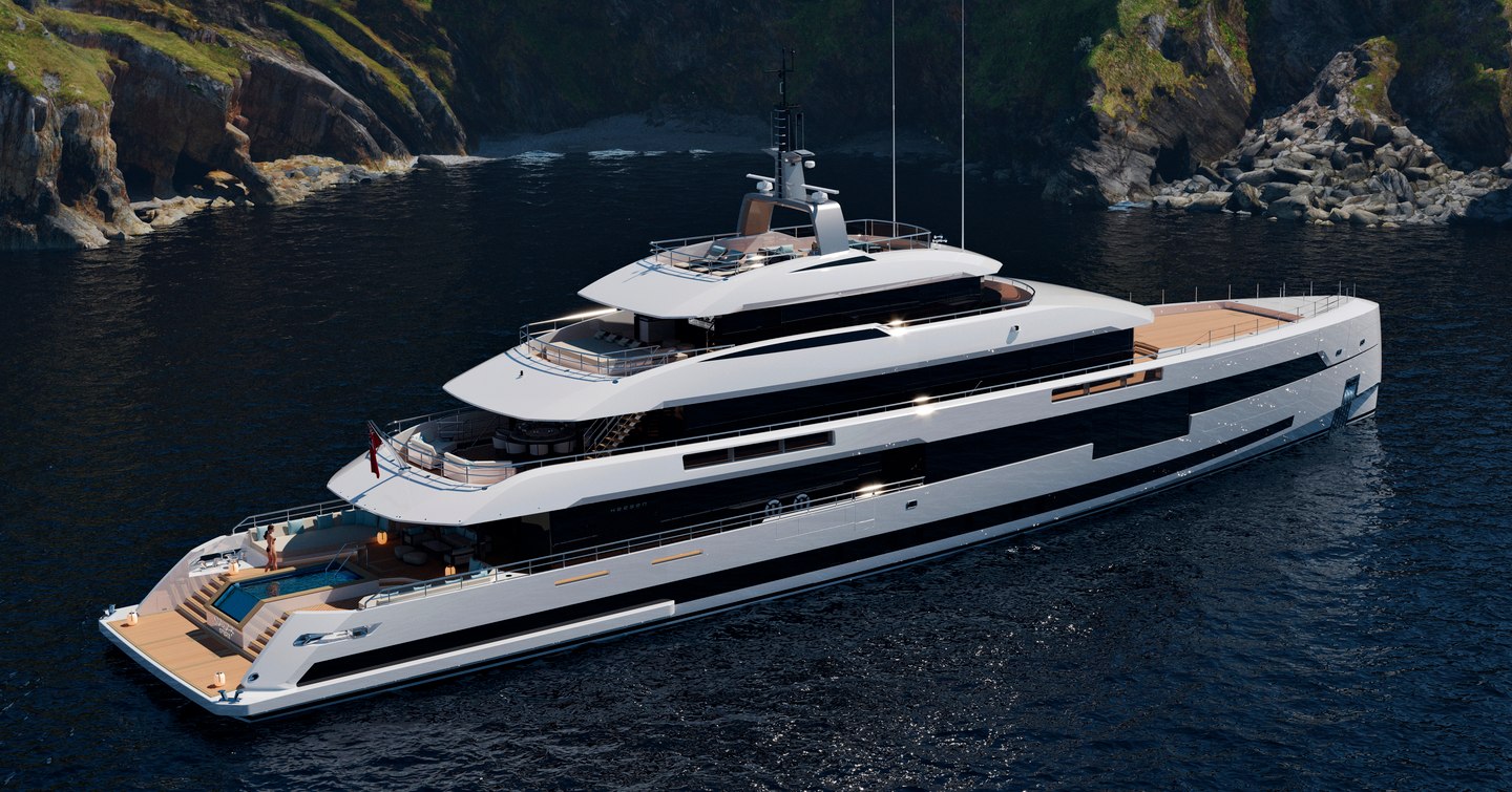 Rendering of Superyacht Project Setteesettanta