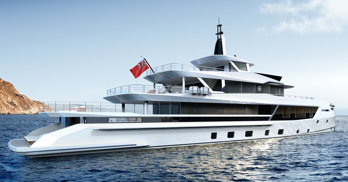 A render of the Dynamiq GTT 170 from the starboard stern