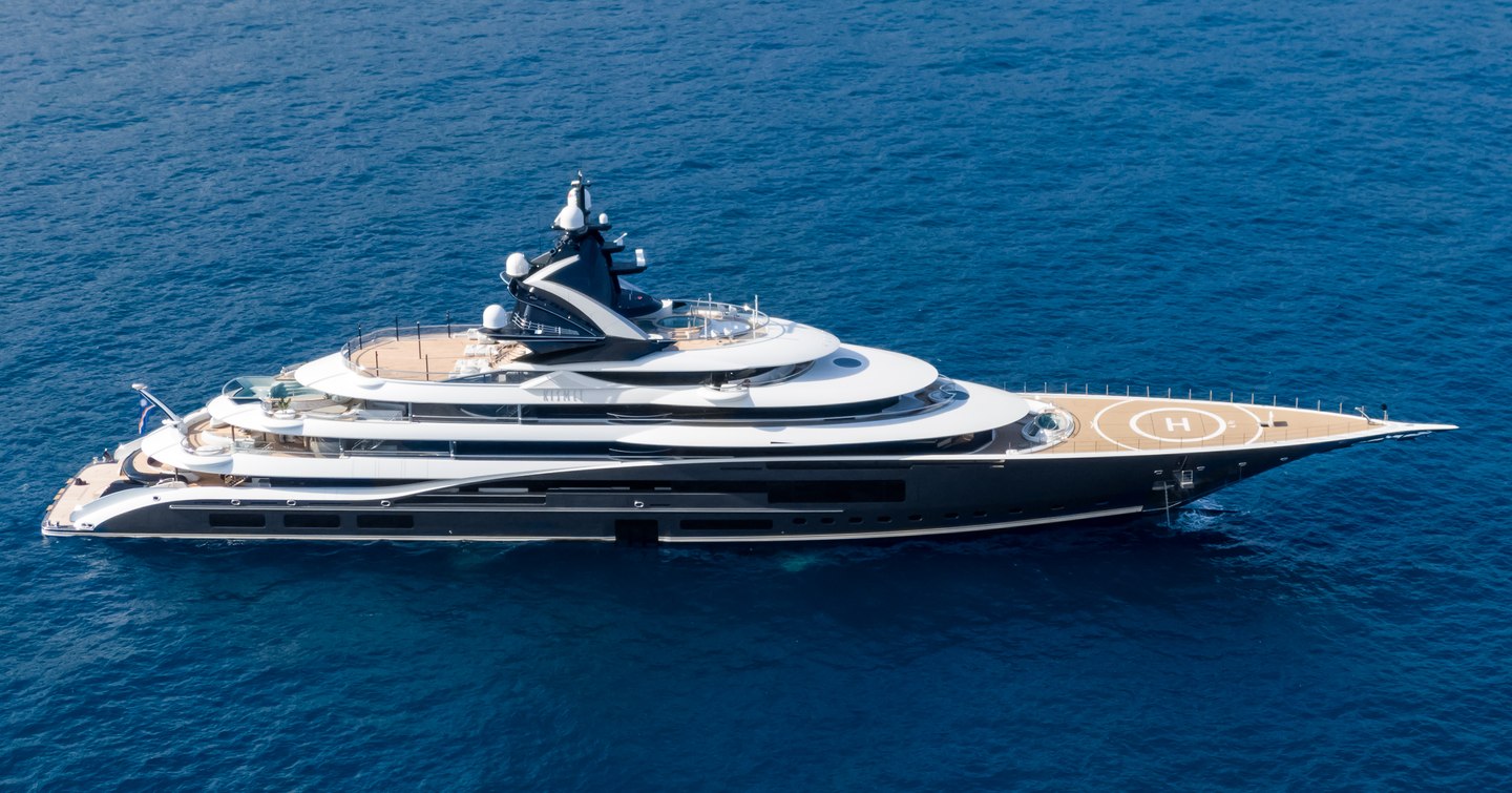 Superyacht KISMET at sea