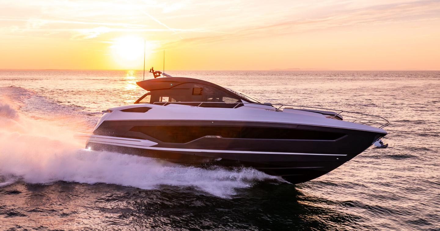 Sunseeker Predator 55 motor yacht under way