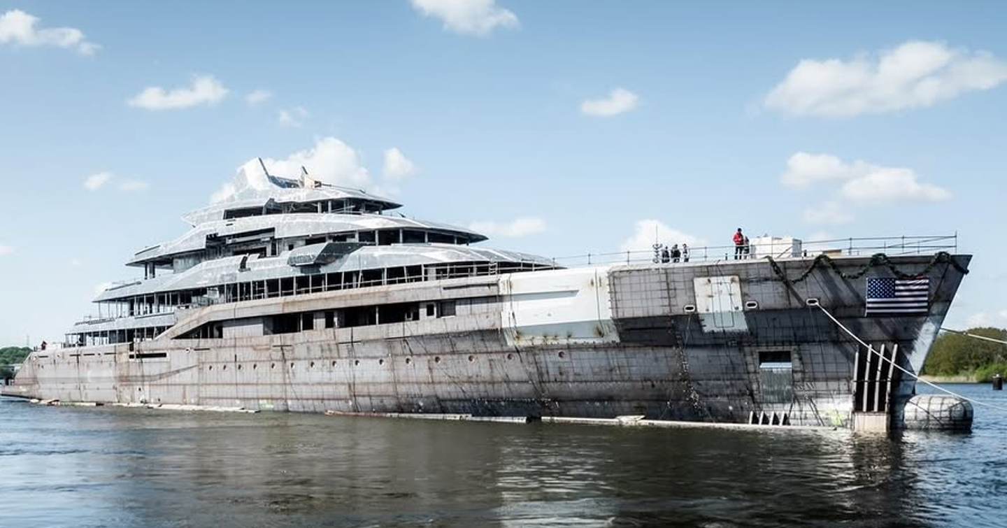 Superyacht Project Ziggy pre-outfitting at technical launch