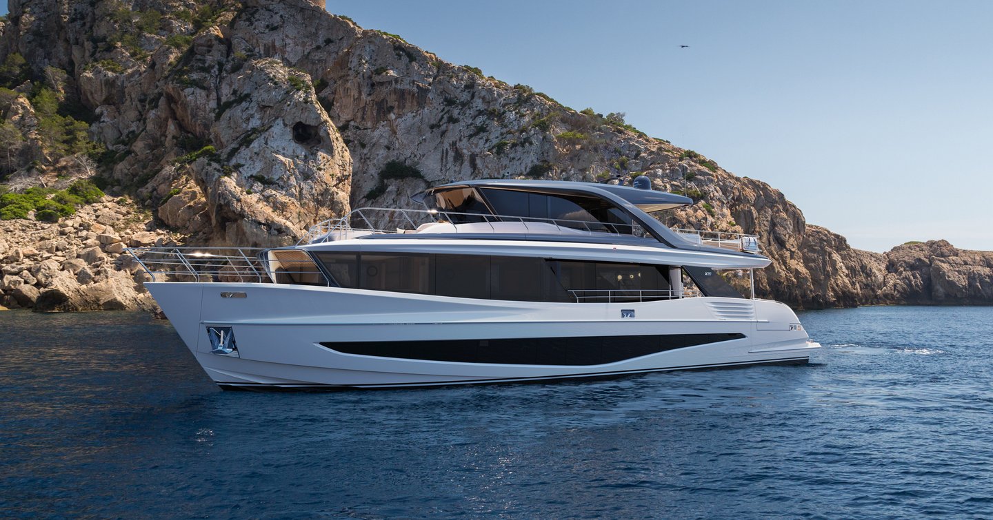 Rendering of Princes X90 motor yacht