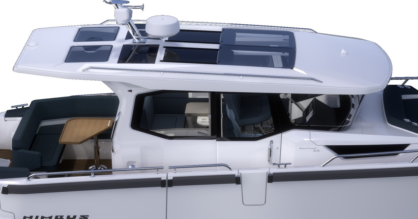 Nimbus Sport Coupé 35 yacht rendering 
