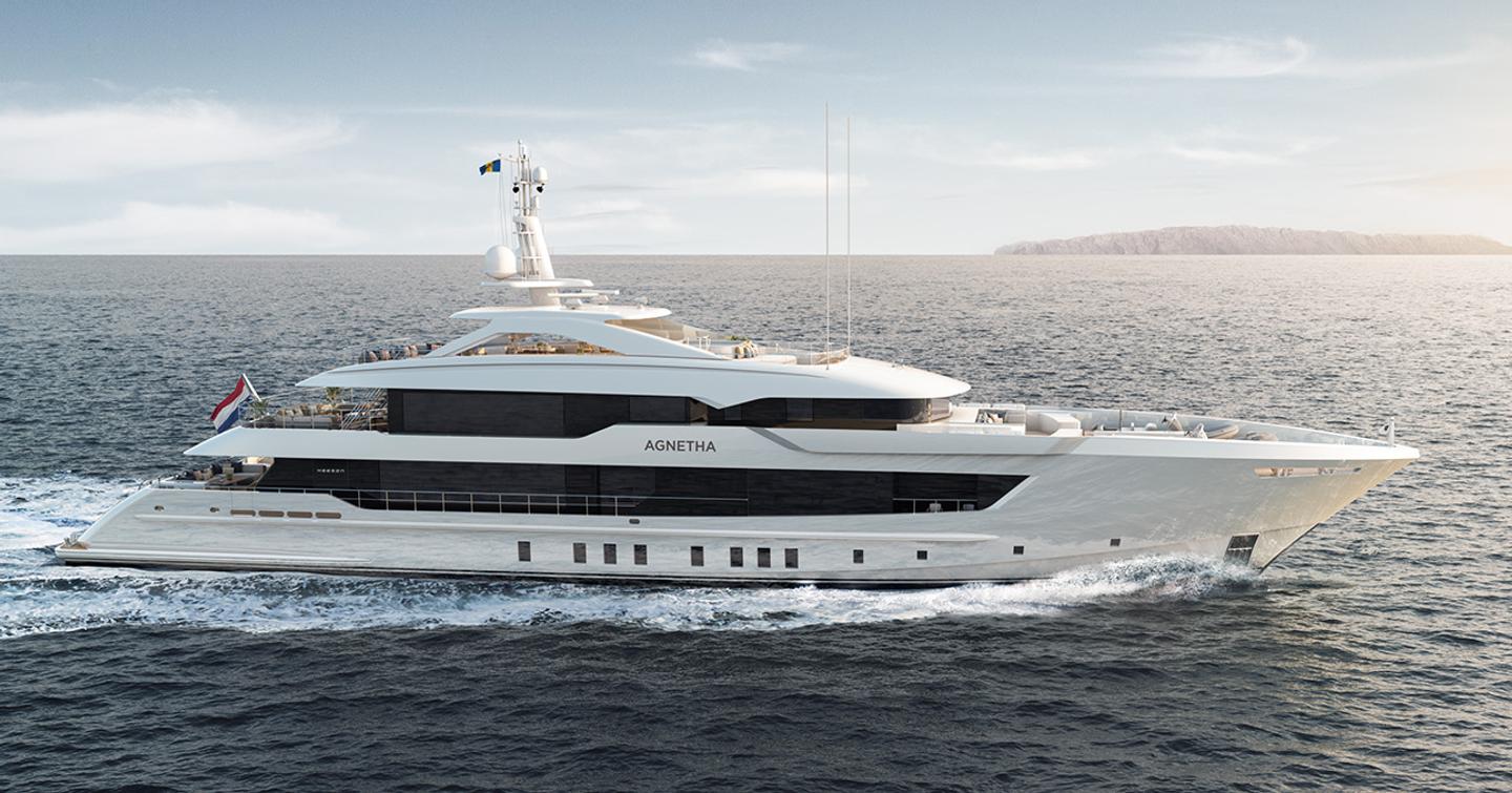 Superyacht Project Agnetha under way