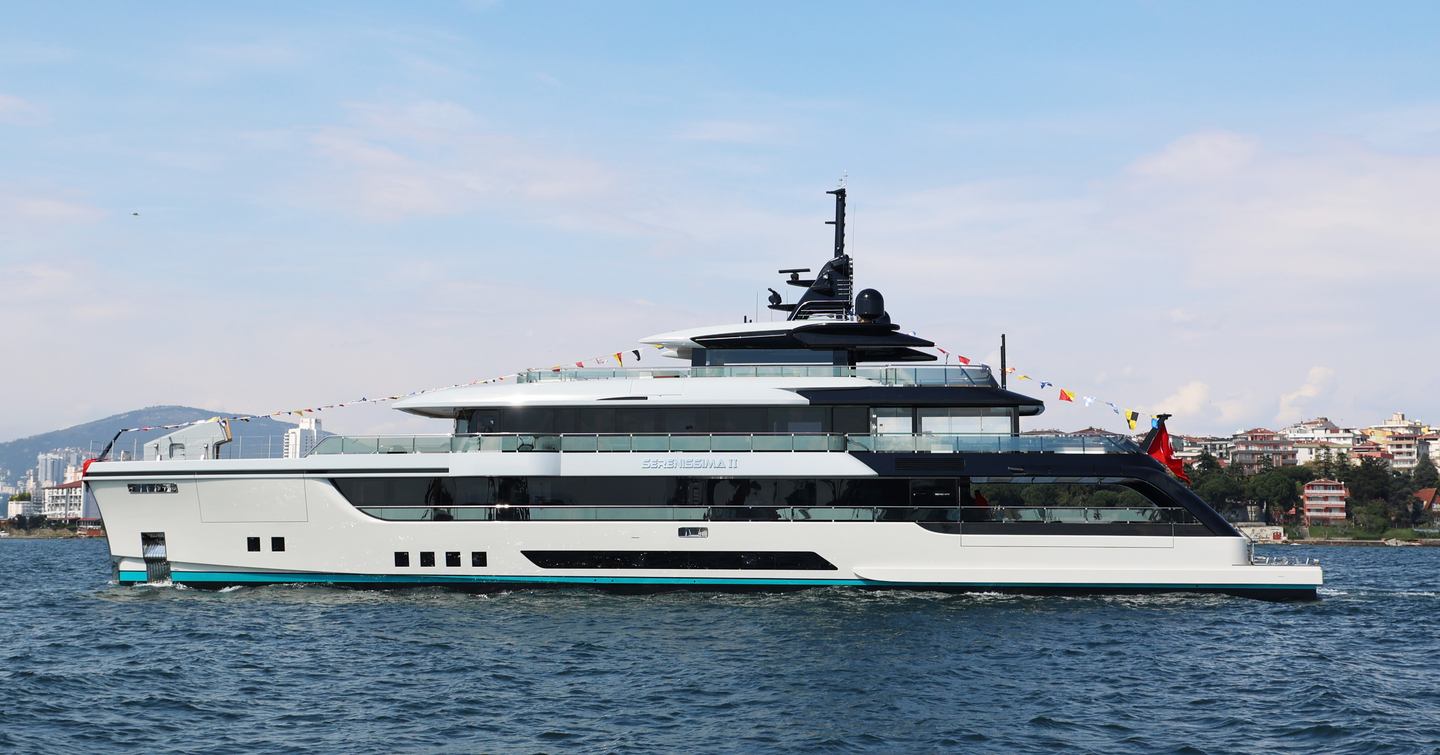 Superyacht Serenissima II at launch